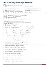Bài tập Tiếng Anh Lớp 5 - Unit 6 How many lessons do you have today - Vi Phượng